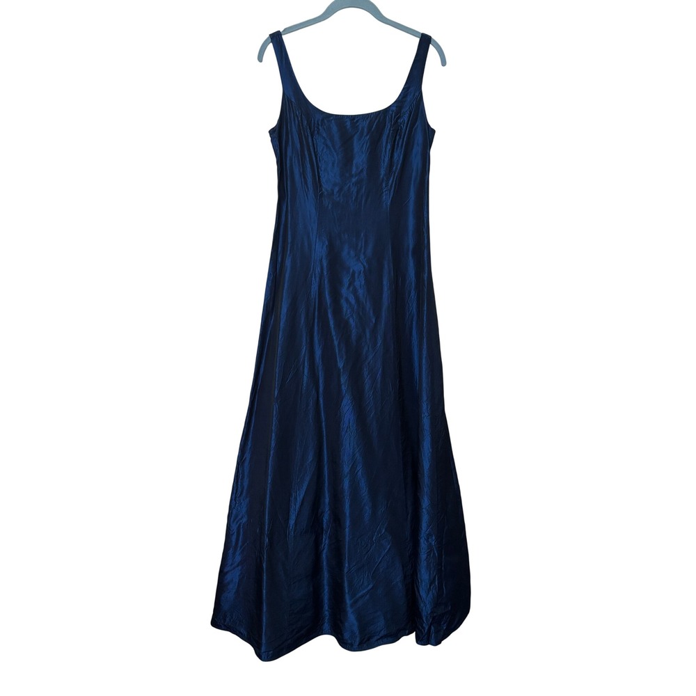 Scarlet Vintage Blue Iridescent Taffeta Maxi Evening Gown Dress Size 5 Canada
